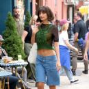 Emily Ratajkowski – Films a cameo for ‘Too Much’ in New York