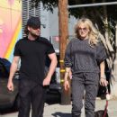 Malin Akerman – Seen with her husband Jack Donnelly near their home in Los Angeles - 454 x 636