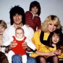 Ron Wood and Jo with their kids
