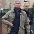 David Coulthard, 52, looks cosy with his model girlfriend Sigrid Silversand, 27, as they enjoy romantic stroll... after collapse of his marriage to Belgian TV presenter Karen Minier, 48 - 454 x 457