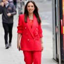 Myleene Klass – In red out and about - 454 x 694