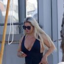Bianca Gascoigne – Seen in a black swimsuit at Ibiza’s Cala de Bou beach - 454 x 564
