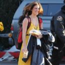 Jessica Stroup: on the set of '90210' in Los Angeles