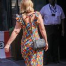 Kimberley Walsh – Wearing a floral print dress at Global studios in London - 454 x 681