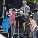 Courteney Cox – With Melissa Barrera and Jenna Ortega on the set of Scream 6