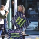 Annalynne McCord – Attending a protest at the Balenciaga Store in Beverly Hills