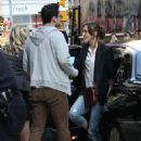Stars On The Set Of 'Can A Song Save Your Life?'