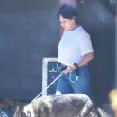 Shannen Doherty Out with Her Dog up in Calabasas