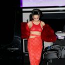 Charli XCX – Rocks in a red gown while out in New York - 454 x 681