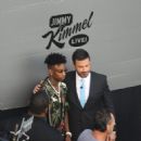Amber Rose and Sebastian Supporting 21 Savage on the Set of Jimmy Kimmel Live in Hollywood, California - September 12, 2017 - 454 x 478