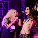 Dee Snider and Andy Biersack perform on stage during the 2012 Revolver Golden Gods Award Show at Club Nokia on April 11, 2012 in Los Angeles, California - 454 x 357