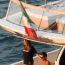 Francesca Sofia Novello – In a swimsuit on a yacht in Italy - 454 x 605