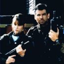Alexandra Paul and Pierce Brosnan