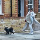 Nadia Essex – Seen carrying the dogs bed in hand in London - 454 x 388