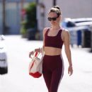 Olivia Wilde – Finishing Her Daily Workout Session At Tracy Anderson Method Studio Gym In Studio