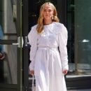 Zoey Deutch – – In white dress leaving her Hotel in New York City