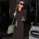 Christina Ricci: arriving on a flight at LAX airport in Los Angeles