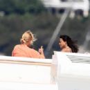 Michelle Rodriguez – Enjoying holidays on a yacht in Porto Cervo