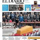 Pope Francis - El Diario Montañés Magazine Cover [Spain] (27 April 2025)