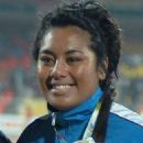 Samoan female discus throwers