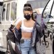 Ariana Grande – Show her abs while arriving at an Los Angeles recording studio