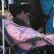 Elisabeth Moss – Pictured on set with director Max Minghella in Los Angeles