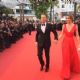 Mike Angelo (Mickael Di Capua) with Rocco Siffredi (Rocco Tano) and his wife Rosa Caracciolo (Rozsa Tassi) on the red carpet at the 2016 Cannes Film Festival - Cannes, France - May 12, 2016