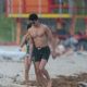 Diane Guerrero in Swimsuit at the beach in Miami