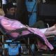 Elisabeth Moss – Pictured on set with director Max Minghella in Los Angeles