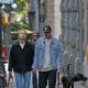 Melissa Benoist and boyfriend Chris Wood walk the dogs in Vancouver