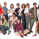 Tara Reid, Mena Suvari, Chris Klein, Alyson Hannigan, Seann William Scott, Thomas Ian Nicholas, Eddie Kaye Thomas, Natasha Lyonne, Eugene Levy, Jason Biggs and Shannon Elizabeth of Universal's American Pie 2 - 2001