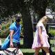 Sophie Turner in Pink Mini Dress and Joe Jonas – Go on a picnic with friends and family in Studio City