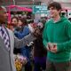 JAMIE FOXX as Kelvin Moore and ASHTON KUTCHER as Reed Bennett in New Line Cinema's romantic comedy 'Valentine's Day,' a Warner Bros. Pictures release. Photo by Ron Batzdorff