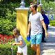 Scott Disick lunches at Toscanova in Calabasas, California before stopping by Menchies with his son Mason on September 2, 2015