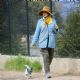 Andie MacDowell – Walking her pup at the Silverlake Reservoir walking trails