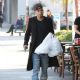 Evan Ross stops to pick up some lunch to go in Sherman Oaks, California on December 19, 2014