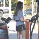 Alison Brie – Pumping gas in Los Feliz