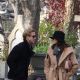 Ryan Gosling and Eva Mendes at the Pere Lachaise Cemetery in Paris, November 26, 2011