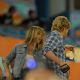 Jennifer Aniston And Owen Wilson Film A Scene For The Movie Marley & Me At The Florida Marlins Game, 2008-05-02