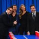 Steve Higgins, Matthew McConaughey and Gisele Bundchen visits 'Late Night With Jimmy Fallon' at Rockefeller Center on January 6, 2014 in New York City