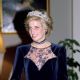 Princess Diana on Melbourne attending a State dinner At Government House during a Royal Tour of Australia - 6 November 1985
