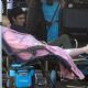 Elisabeth Moss – Pictured on set with director Max Minghella in Los Angeles