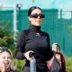 Kim Kardashian – Seen at her son Saint’s soccer game in Calabasas