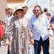 Amanda Lear and Bernard Montiel Leaves Le Senequier in Saint Tropez
