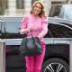 Charlotte Hawkins – All in pink at Classic FM in London
