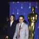 Deborah Falconer and Robert Downey Jr - Nominees Luncheon for 65th Annual Academy Awards (1993)