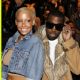 Amber Rose and Kanye West at the Dior Homme Fashion show during Paris Menswear Fashion Week at Palais Omnisports de Bercy in Paris, France - January 23, 2010