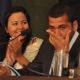 Daniel Alves and Dinora Santana