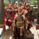A triumphant Alexander (Colin Farrell) leads his companions into the vanquished Darius III’s opulent Babylon Palace.