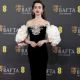 Lily Collins wears Tamara Ralph - 2024 BAFTA  Awards